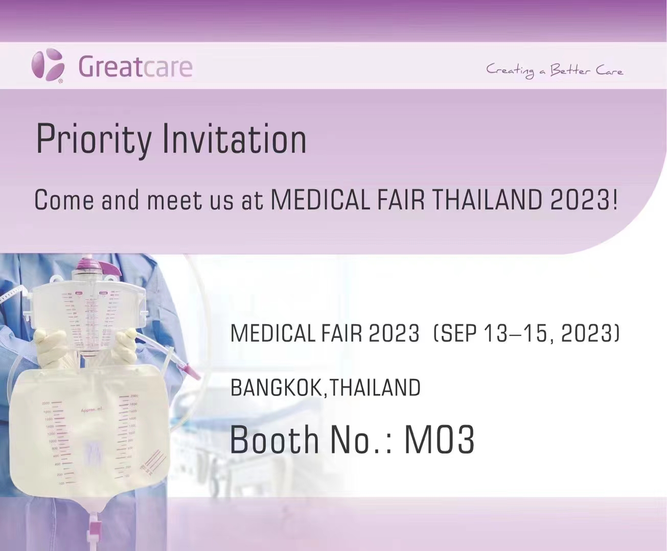 Tým Greatcare se účastní Medical Fair Thailand 2023